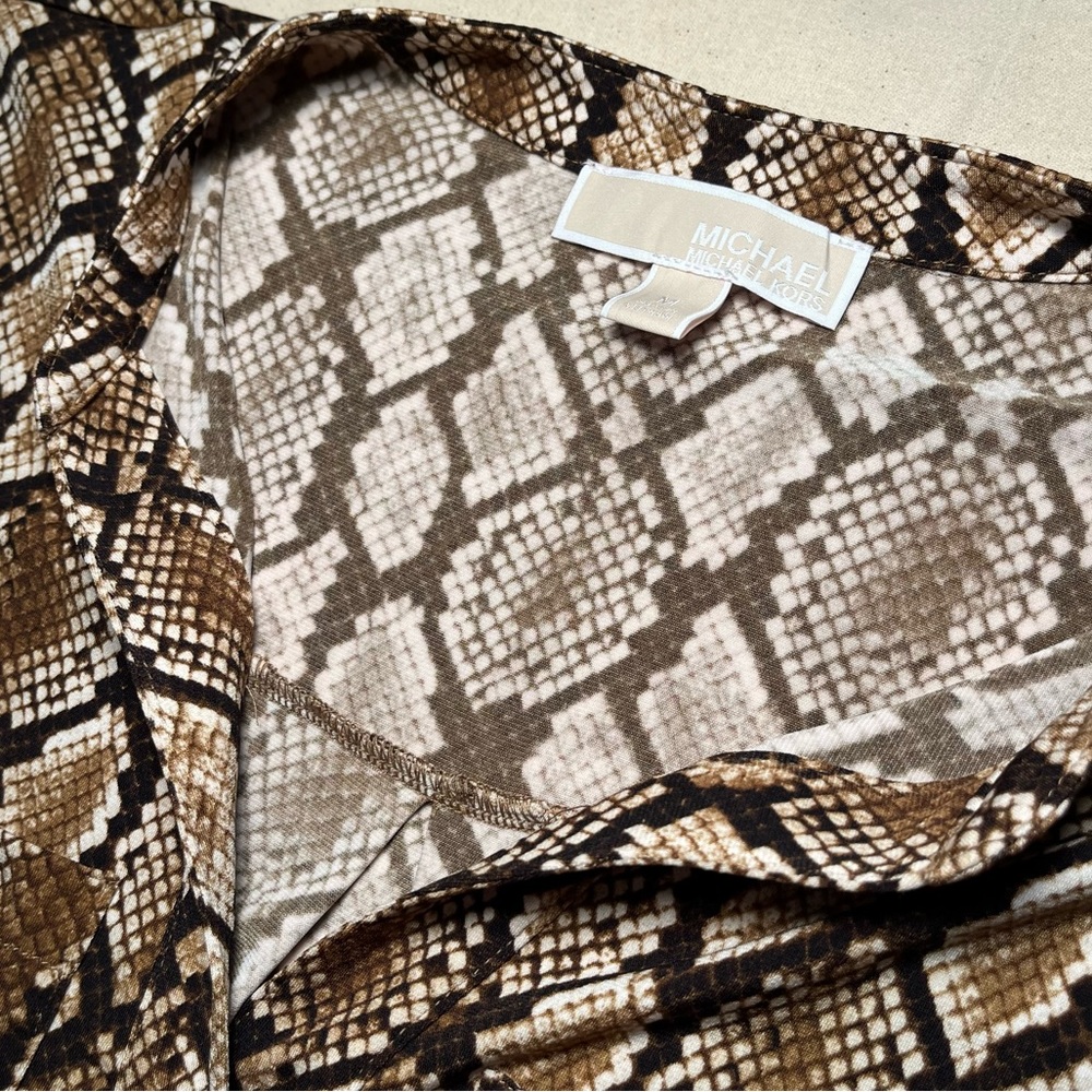 Michael Kors snakeskin 3/4 Long sleeve